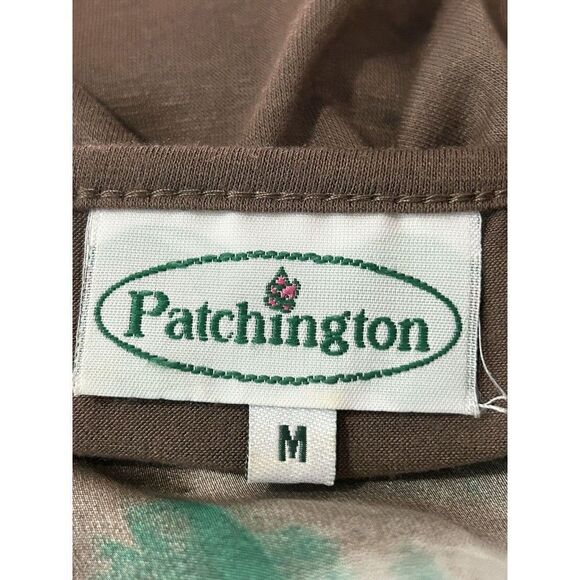 Patchington Women's Short Sleeve Shirt Side Tie Tie-Dye Print Size Medium - Picture 3 of 5